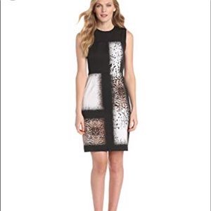 Kenneth Cole Falda Animal Print Dress